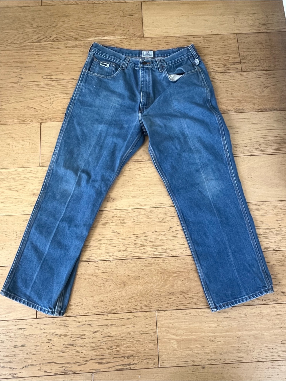 Tyndale Men's Blue Straight-Leg Jeans 36/30 FRMC